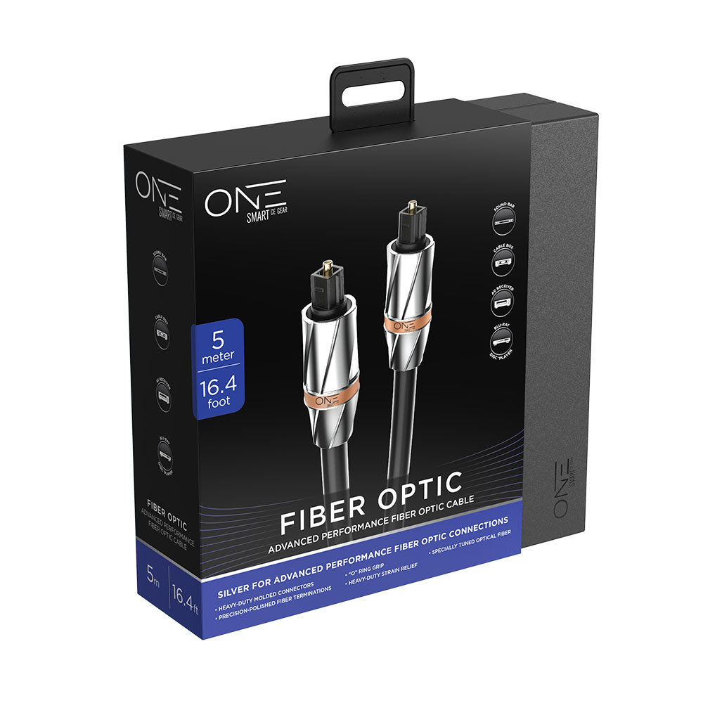 One Products Toslink Optical Surround Sound & Audio Cable - 1.5m Length (OCFO001-5)