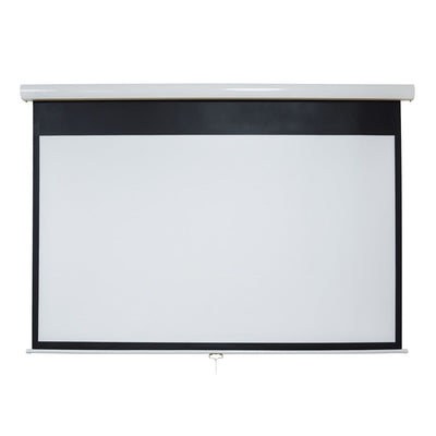 One Products 100" Auto-Lock Manual Projector Screen (OPMAN100)